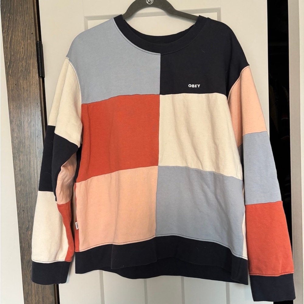 Obey Colorblock Sweater - Multicolor